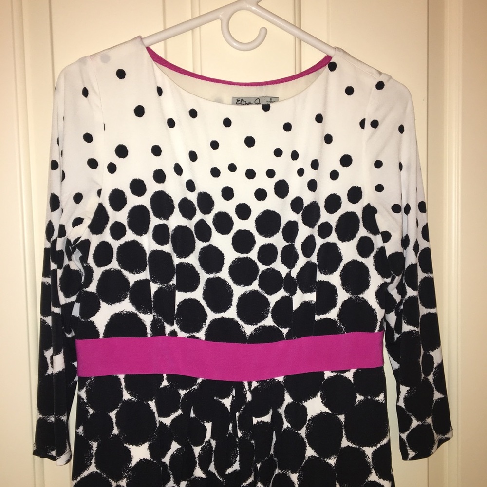 Eliza J polka dot dress